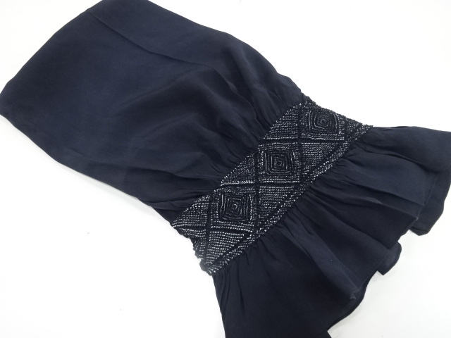 絞り　重ね菱模様　男物兵児帯